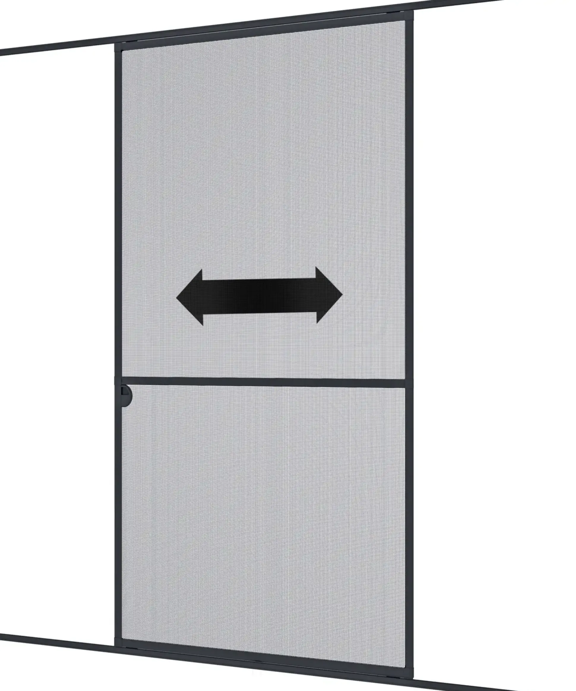 Windhager IS Maß Schiebetür bis 120 x 240 cm schwarz/anthrazit
