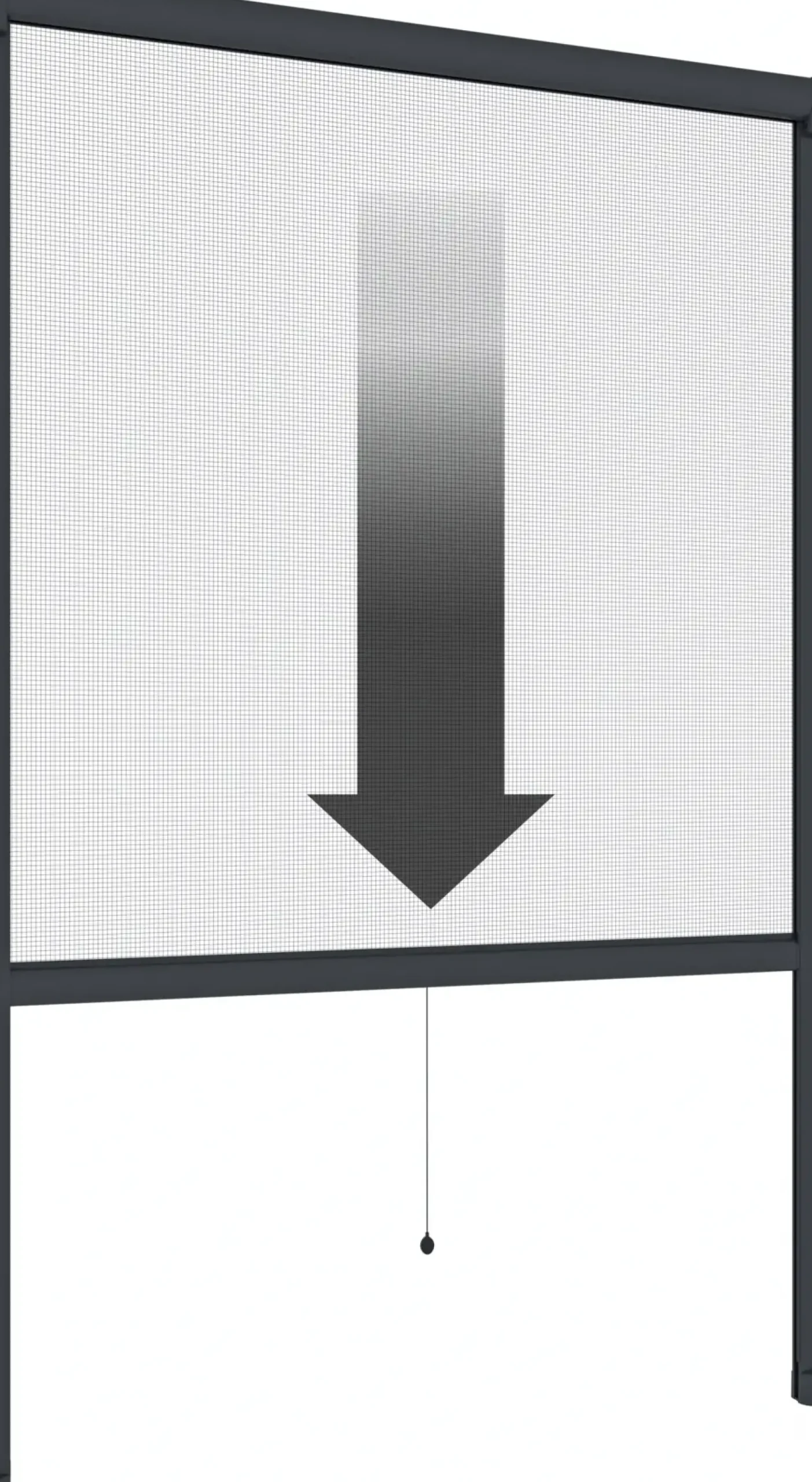 Windhager IS Maßrollo Fenster bis 100 x 160 cm schwarz/anthrazit