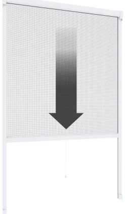 Windhager IS Maßrollo Fenster bis 160 x 160 cm schwarz/weiß
