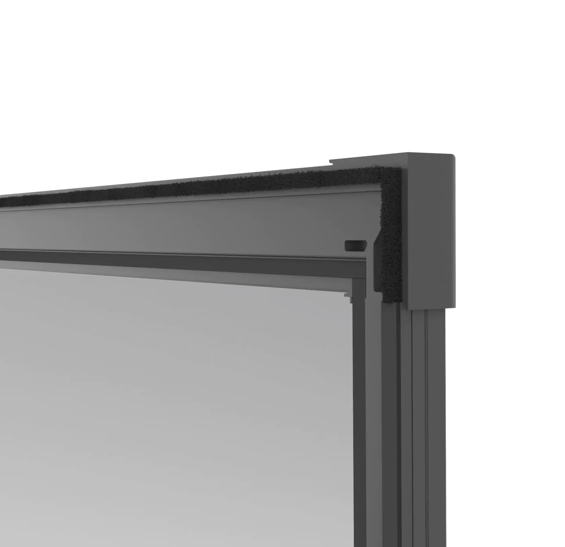 Windhager IS Plus Teleskoptür 100 x 210cm schwarz/anthrazit