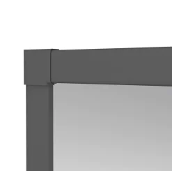 Windhager IS Plus Teleskoptür 100 x 210cm schwarz/anthrazit