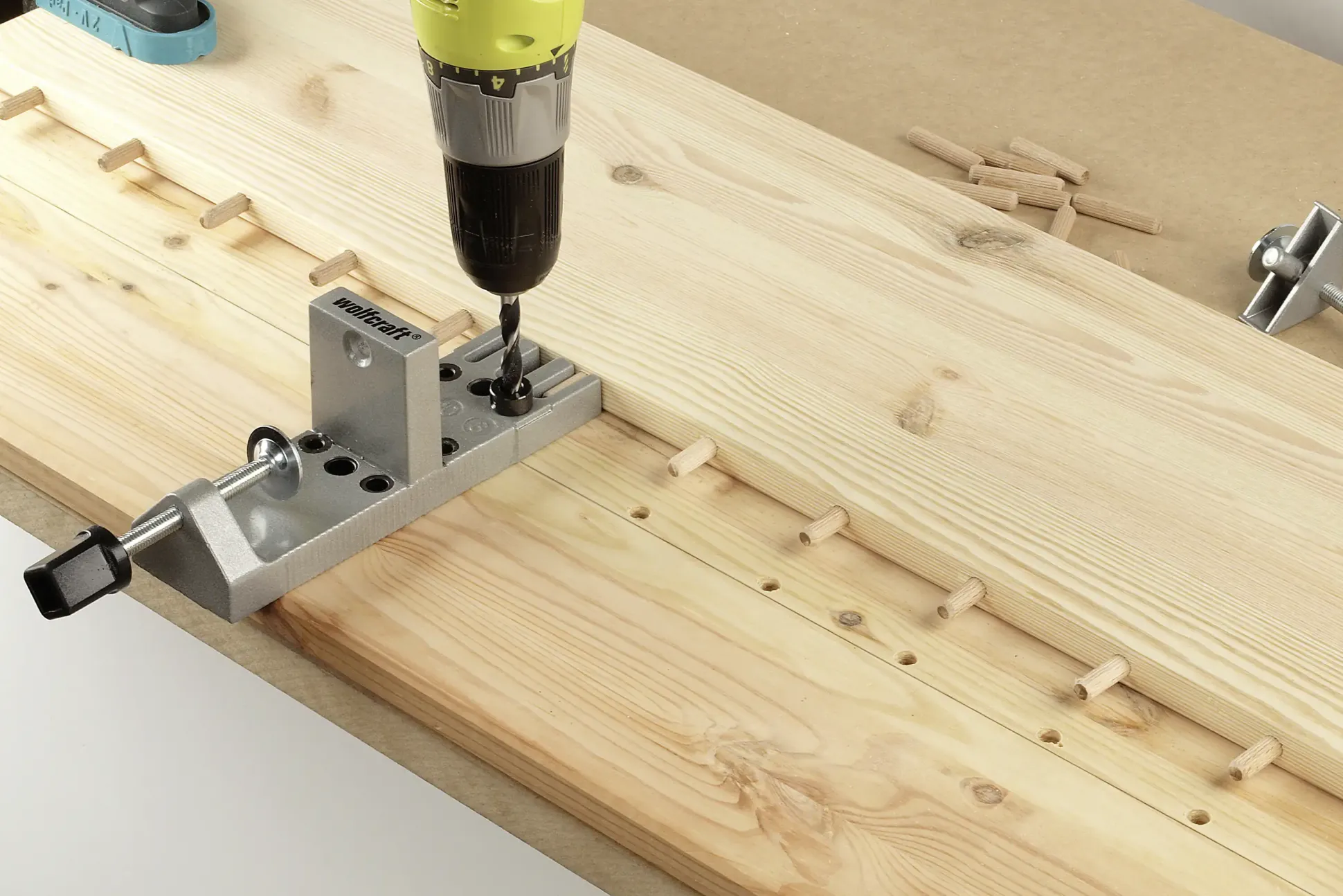Wolfcraft Holzdübel-Set 6,0 / 8,0 / 10,0 mm