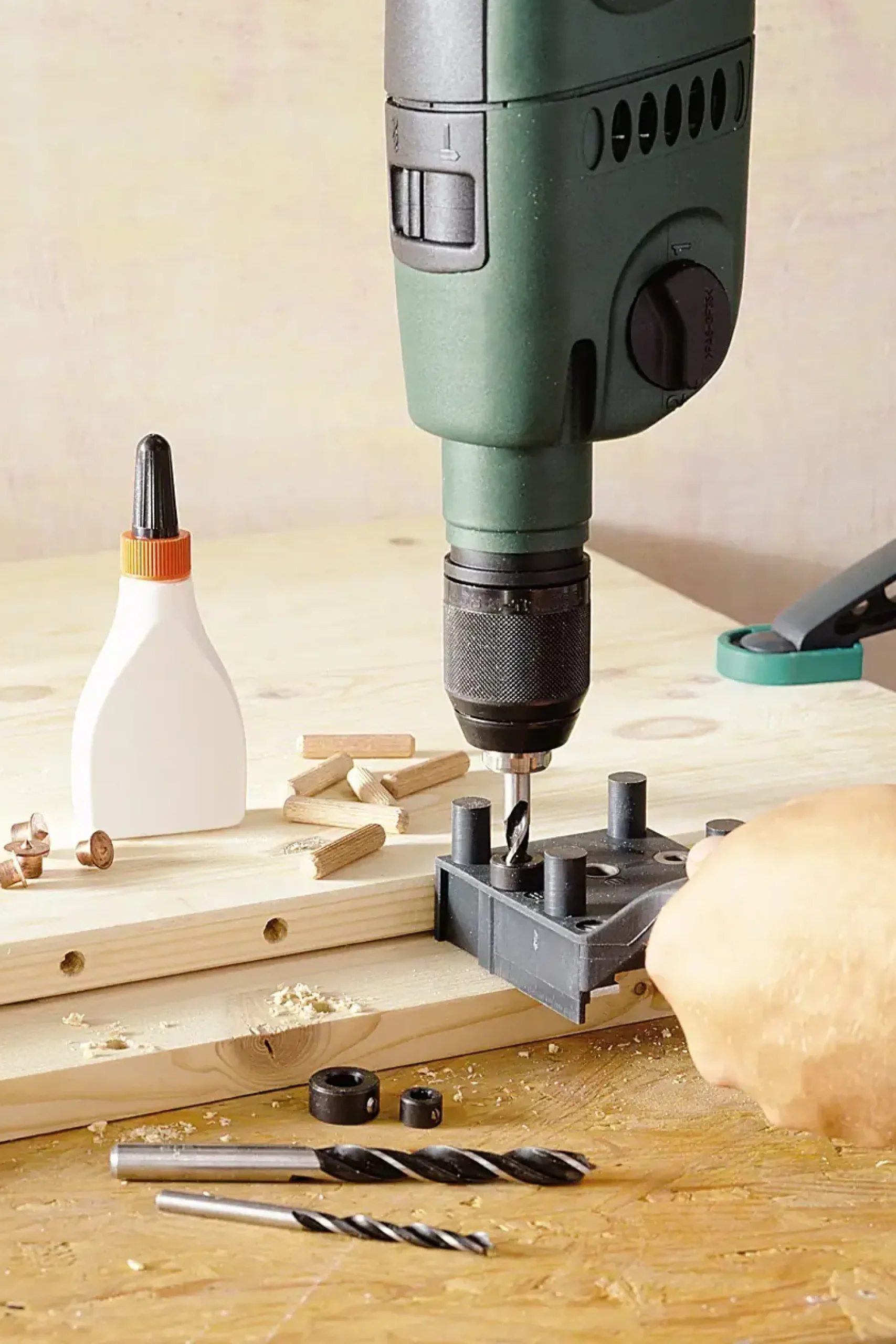 Wolfcraft Sortimentsbox Holzdübel 78 teilig